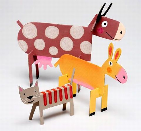 Cách làm con vật bằng bìa cứng