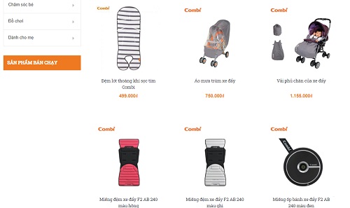 Địa chỉ bán phụ kiện phụ tùng xe đẩy trẻ em