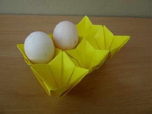 Cách làm khay đựng trứng bằng giấy