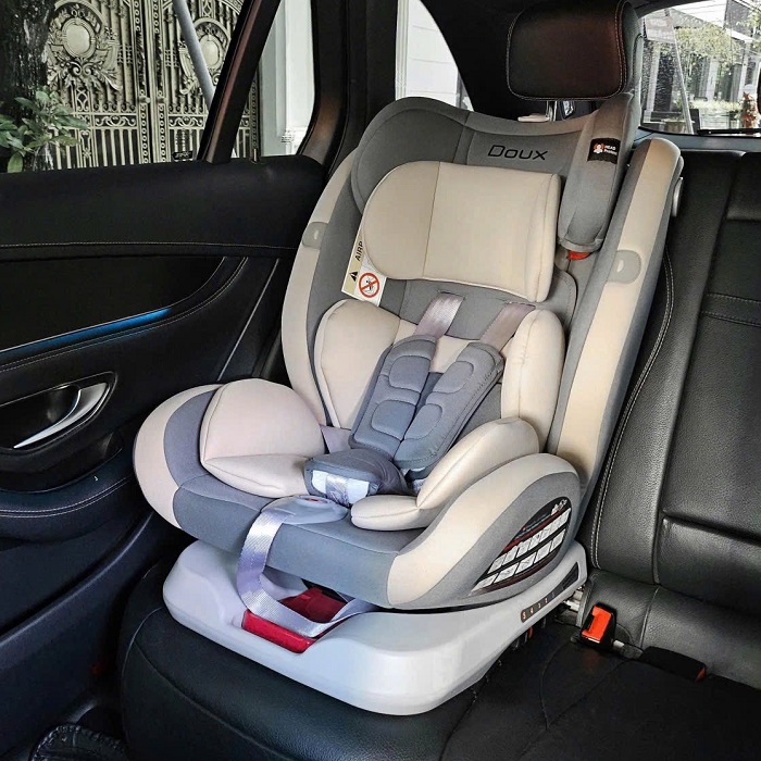 GHẾ NGỒI Ô TÔ CHO BÉ DOUX DX-1136 MÀU KEM BE