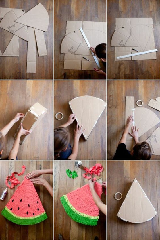 cach-lam-qua-dua-hau-bang-giay-bia-carton