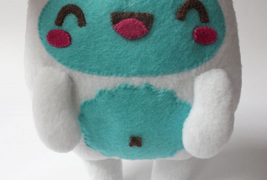 cach-lam-thu-nhoi-bong-bang-vai-ni-quai-vat-Yeti-Plush-Plushie