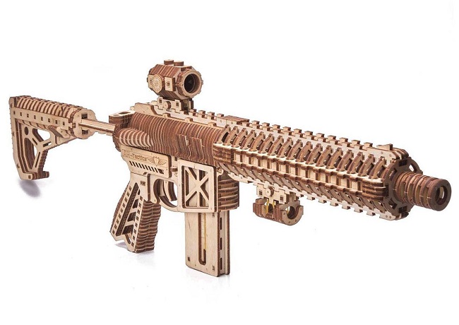 Junbaby: Mô hình lắp ráp gỗ 3d súng gun ar-t